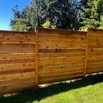 Modern Style Cedar Fence 2