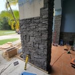 Exterior stone work