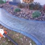 Stamped patio