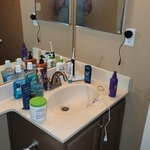 Before cleaning bathroom picture