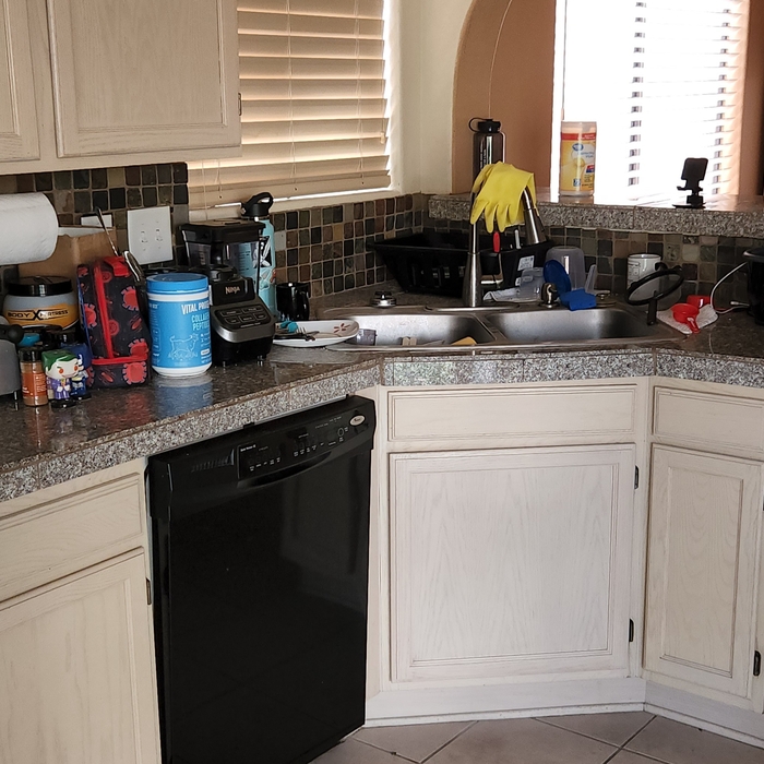 Before cleaning of the kitchen