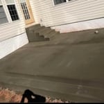 Concrete patio and walk way