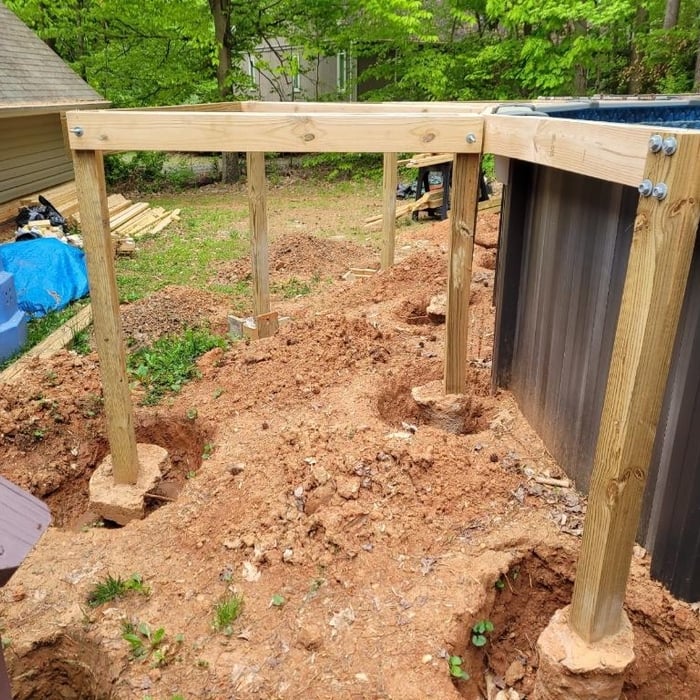 Deck and patio