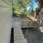 After pressure washing the porch