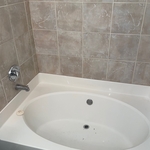 Garden bath tub cleaned and disinfected