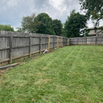 Old privacy fence post removal