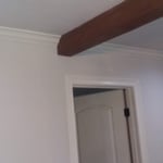 Crowne moulding and beams
