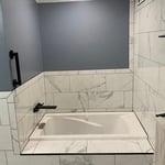 Finished jacuzzi tub area