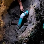 Replace sewer pipe