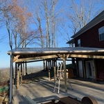 24x28 carport 2 lanes . Ceilings 10 ft