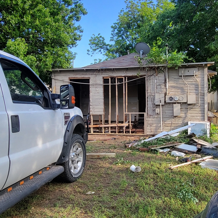 Exterior wall rebuild