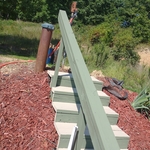 Sand and paint steps
