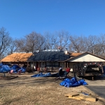After replacing rotted decking and now placing synthetic underlayment and ice & water barrier to prevent any leaks or ice build up.