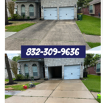 Driveway before and after