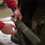 Replacing a blade.