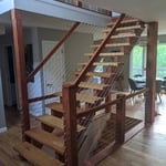 Stair case installation.
