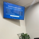 Mounted Tv for office.