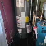 Old Rheem water heater