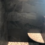 Shower as I am seeing the slate.