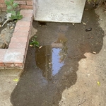 Leak underneath concrete slab.