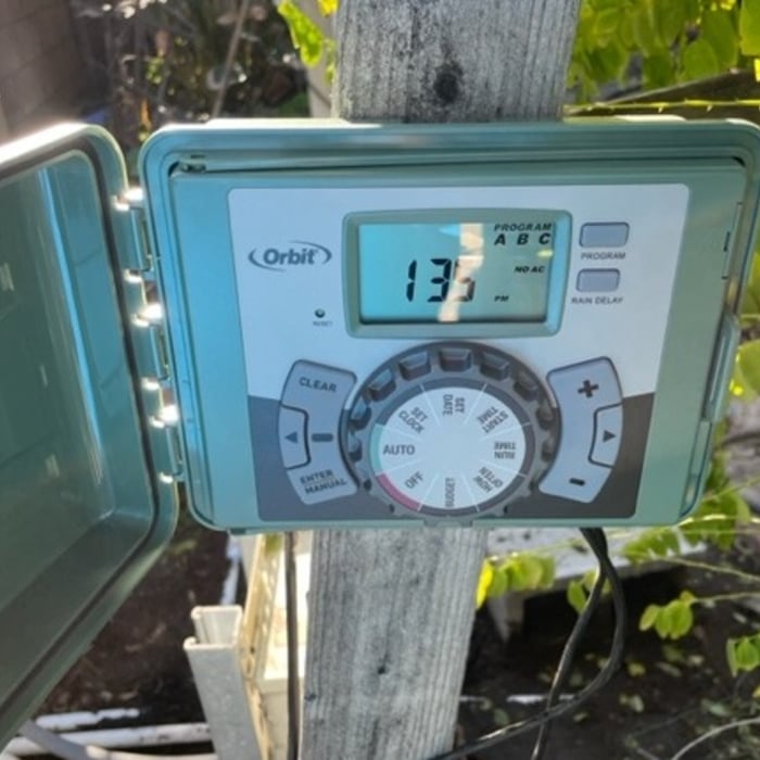Installed a new 4 zone automatic timer.