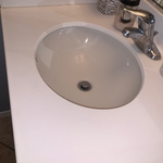 Cleaning bathroom