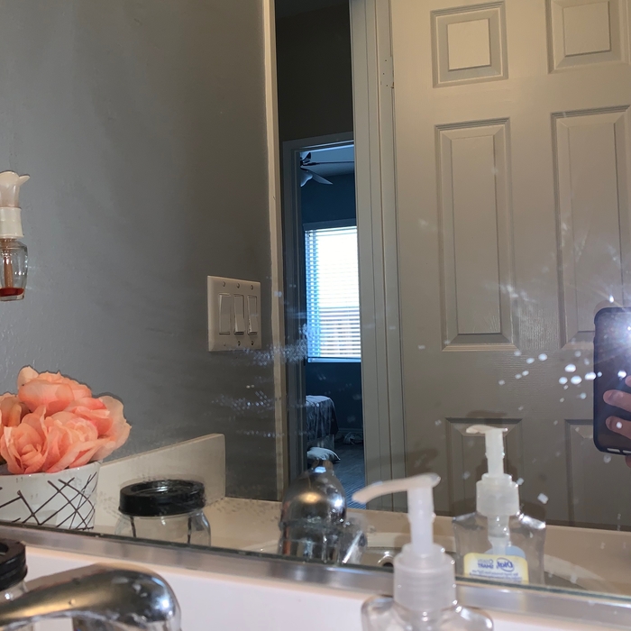 Cleaning bathroom