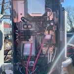 Picture of switch. Which lets your house have power during day when power company is out of power