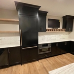 Beautiful custom refrigerator installation