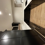 Custom appliance install, fireplace install, & construction clean.