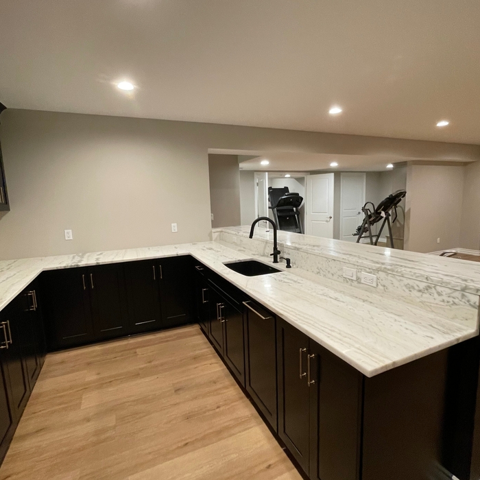Custom dishwasher installation.