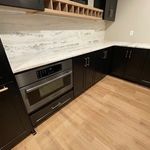 Custom microwave installation
