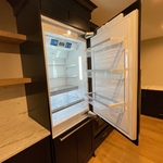 Custom refrigerator installation.