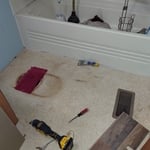 toilet removed