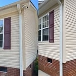 Before/after images of the house