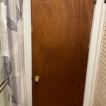 Old door before replacement