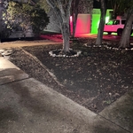 After: right side of yard and flower beds