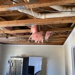 Remove ceiling drywall