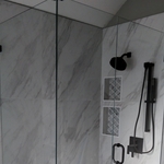 this is the after picture of a shower enclosure, we installed in Keller TX 12-17-2022