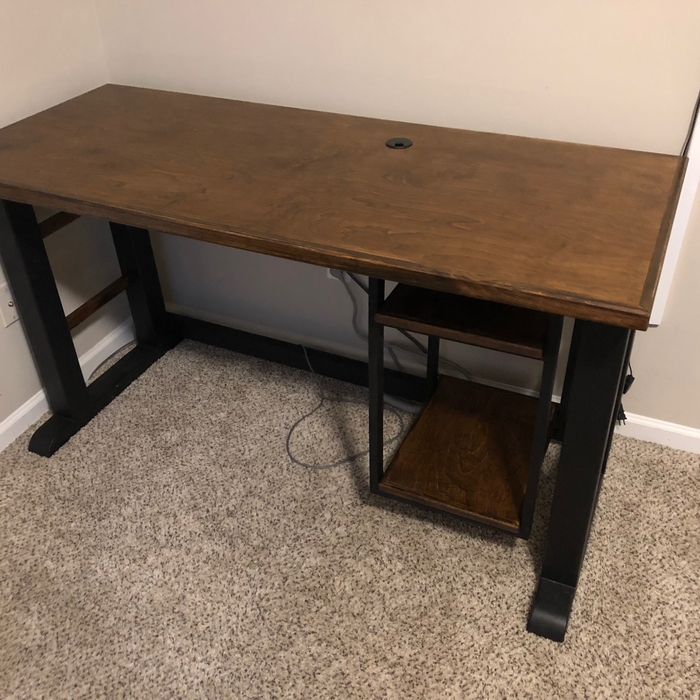 Custom built computer desk