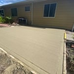 Concrete patio