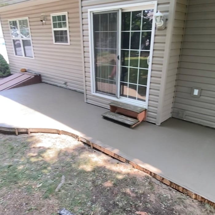 Concrete patio