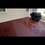 Fence and deck algae and mold removal