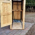 Rustic Custom built outdoor shower