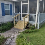 Custom built Stair Entry for mobile home