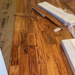Higher end flooring, right inside the front door into the dining room
