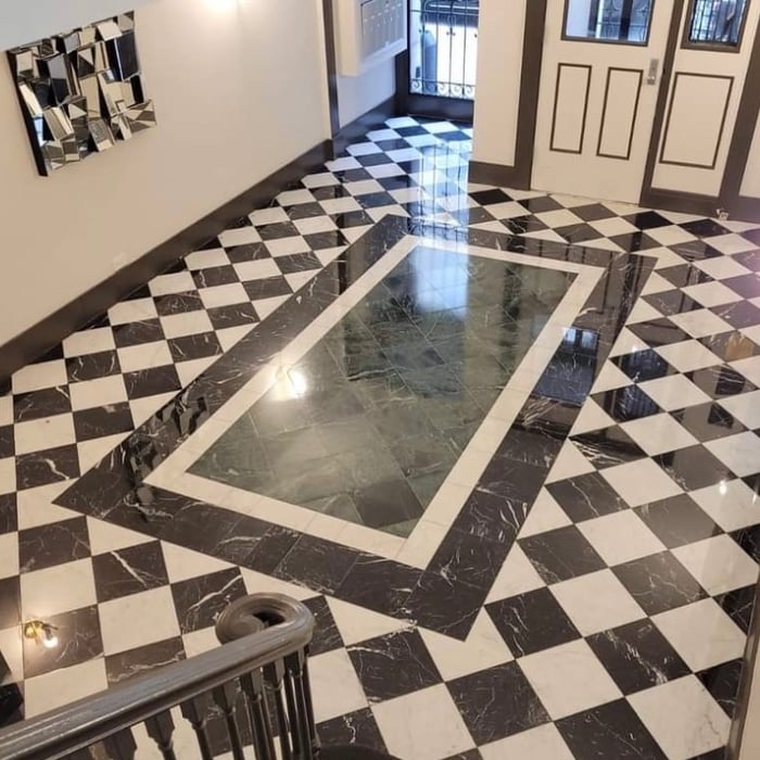 Marble floor restoration