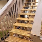Pressure washing deck and stairs