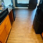 Kitchen floor installation