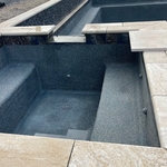 Pebble and coping done